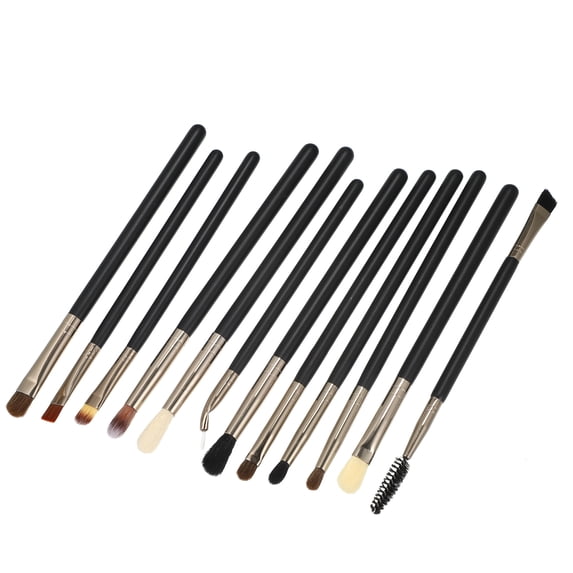 1 Set Eye Makeup Brushes Travel Makeup Brush Set Eyeshadow Eyebrow Eyeliner Makeup Brushes Set Black