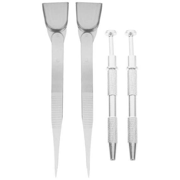 HOMEMAXS Masteelf 1 Set Metal Tweezer for Jewelry Making Multi Use Grabber