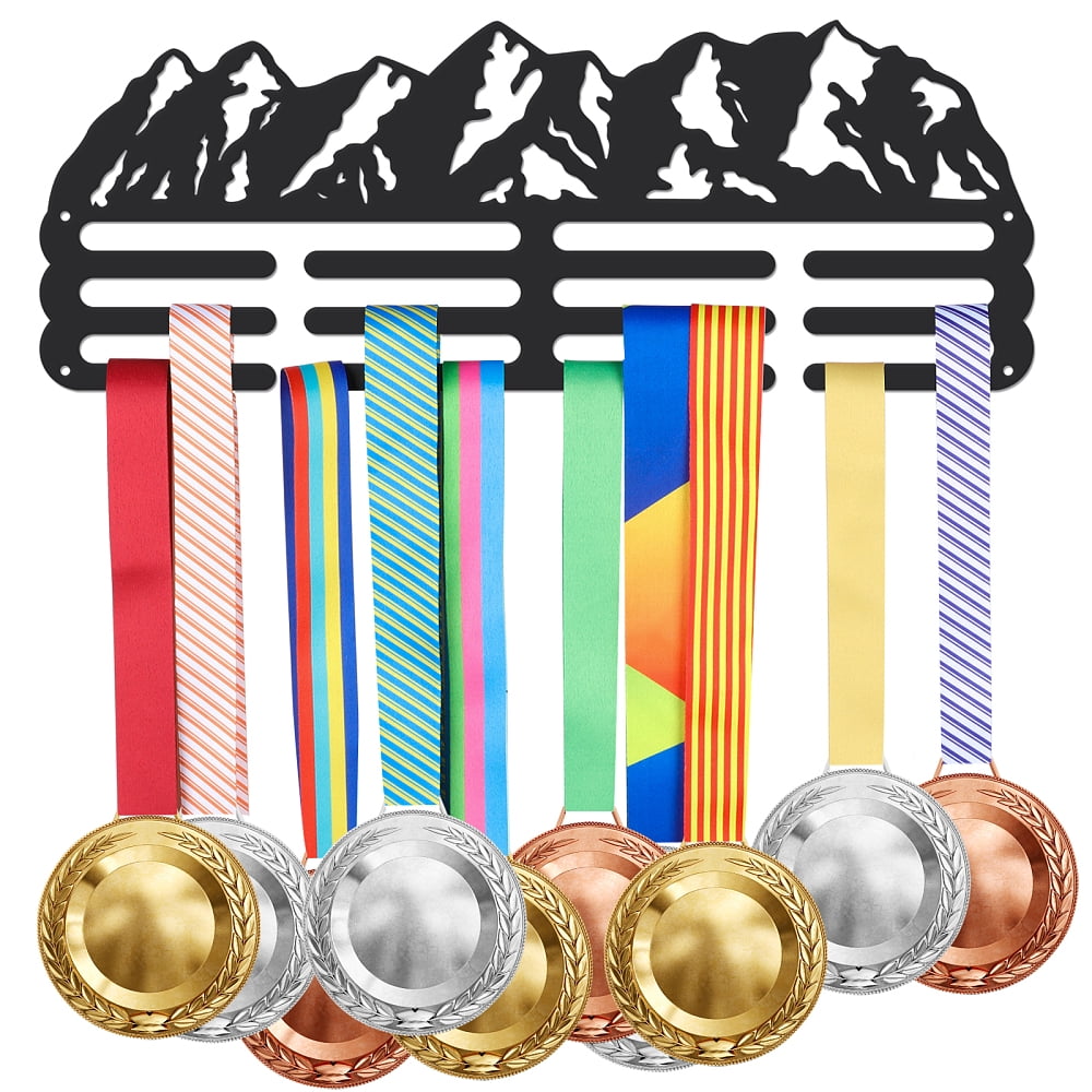 1 Set Fashion Iron Medal Hanger Holder Display Wall Rack with Screws ...