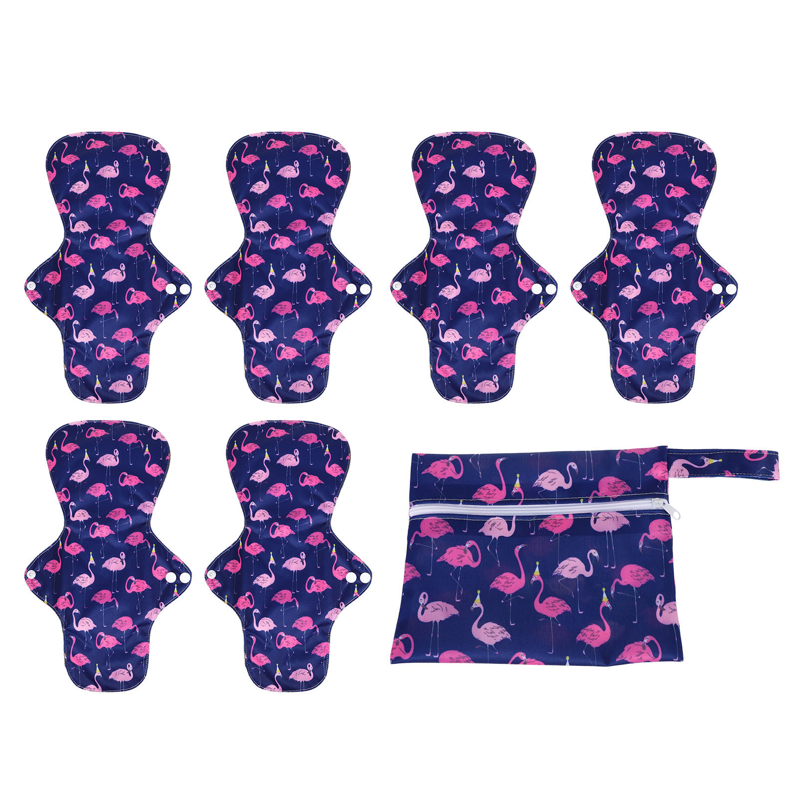 1 Set Female Reusable Pads Bamboo Charcoal Sanitary Pad Menstrual Pads