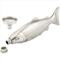 thumbnail image 1 of 1 Set Fish-Shape Hip Flask 5Oz Bottle Mini Pocket Flask Stainless Steel Party Drinkware for Outdoor, 1 of 4
