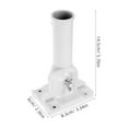 thumbnail image 1 of FONDOTIN Adjustable White Aluminum Flag Base Stand - Outdoor Flagpole Holder, Essential Flag Accessory for Yard and Garden, 1 of 7