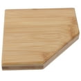 1 Set Floating Corner Wall Shelf Punch Free Wall Bamboo Shelf for