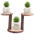 thumbnail image 1 of Homoyoyo Stable Wooden Planter Holder Brown for Indoor Outdoor Use 1Set, 1 of 6
