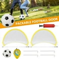 thumbnail image 1 of 1 Set Folding Football Goal Net Soccer Training Goal Net Tent Kids Indoor Outdoor Play Toys Soccer Ball Practice Gate and Pump, 1 of 7