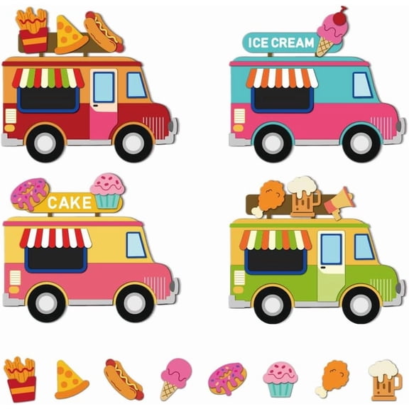 1 Set Food Truck Carbon Steel Cutting Dies Stencils for DIY Scrapbooking Card Making Embossing Crafts