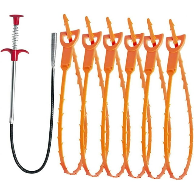 1 Set Fourjaw Dredge Cleanser Hair Drain Clog Tool paw Cleaner Sink