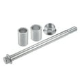 thumbnail image 1 of 1 Set Front Rear Axle with Bushing and Screw Bolt M14 205mm Dirt Bike Scooter ATV Wheel Axle Silver Tone, 1 of 6