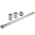thumbnail image 1 of 1 Set Front Rear Axle with Bushing and Screw Bolt M14 225mm Dirt Bike Scooter ATV Wheel Axle Silver Tone, 1 of 6