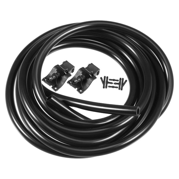 1 Set Front Windshield Washer Nozzles 2 Meters Windshield Washer Hose with Connectors for Toyota Camry