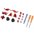 thumbnail image 1 of 1 Set Full Buttons Controller Repair Parts Bumpers Thumb Stick Grips with T8 Tools Red, 1 of 7