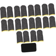 1 Set Game Finger Cot Grip Gloves Thumb Protector Thumb Stabilizer Touchscreen Finger Covers Mobile Thumb Sleeve Mobile Finger Sleeve Anti-slip Finger Protector Yellow Glass Metal