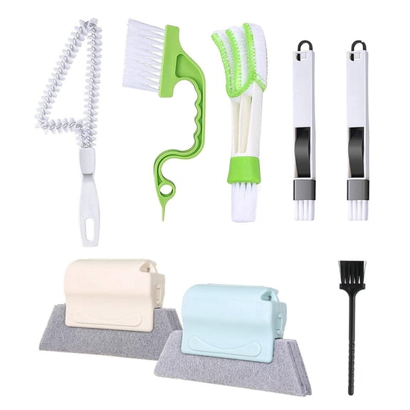 1 Set Gaps Groove Cleaning Brush Window Track Brush Handheld Crevice Cleaning Brush