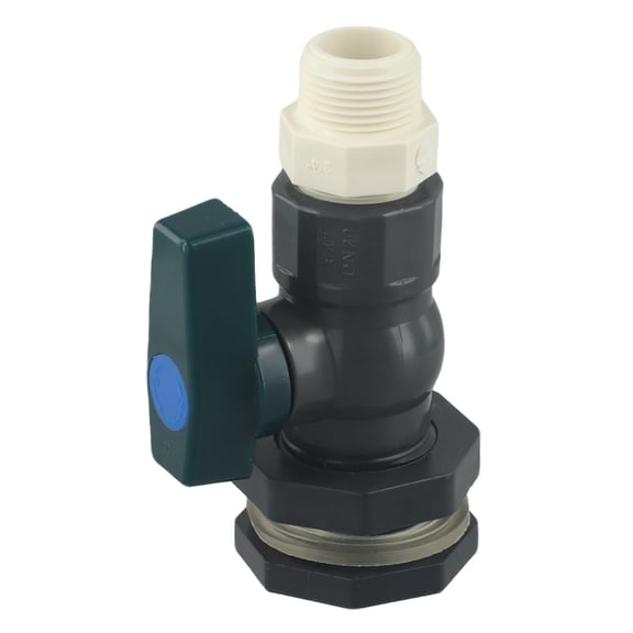 1 Set Garden Tap Hose Adapter 3/4 Inch PVC Rainwater Container Valve With Bulkhead Screw Connection For Aquariums/pool/garden