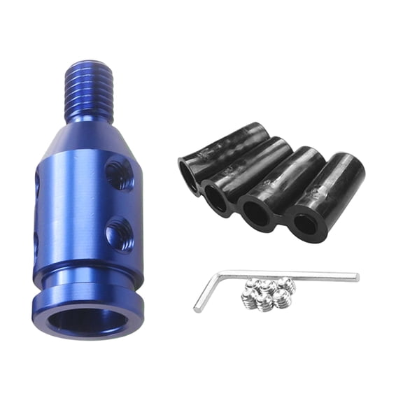 1 Set Gear Lever Adapter Anti-oxidation High Strength Corrosion Resistant Professional Manufacturing Converter Unfading Aluminum Alloy Gear Shift Knob Adapter for Non-Threaded Shifter