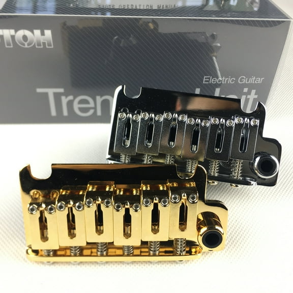 1 Set Genuine Original GOTOH 510T-FE1 2 Points Vintage Style Electric Guitar Tremolo System Bridge MADE IN JAPAN chrome Gold