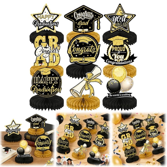 1 Set Graduation Decoration Graduation Figurine For Desk,Paper (C)