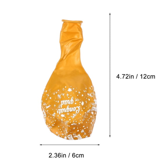 Graduation Party Supplies with Doctor's Hat Theme Balloon Set for Decoration Use Assorted Color