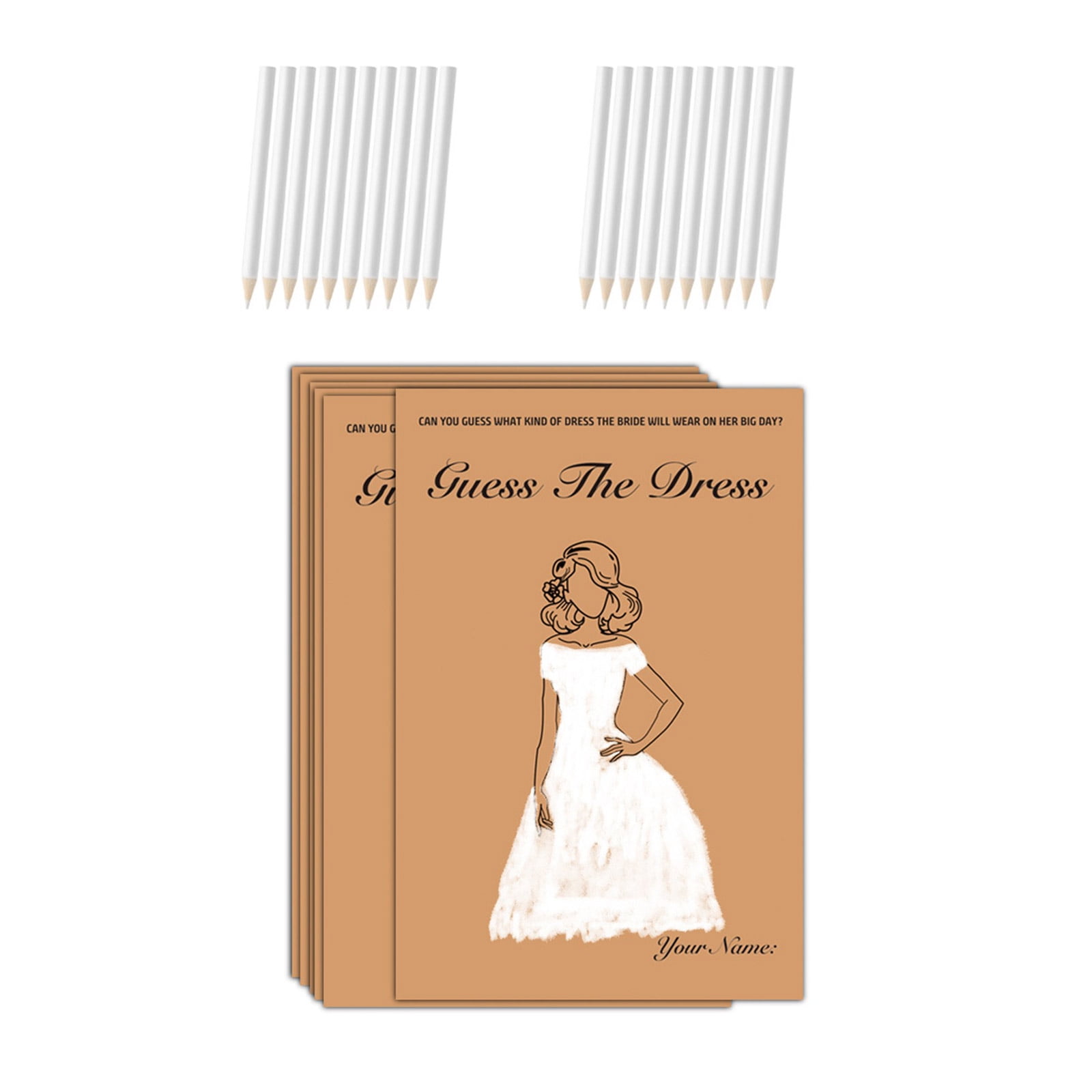 guess the dress bridal shower EDITABLE Guess The Dress Game main image 0