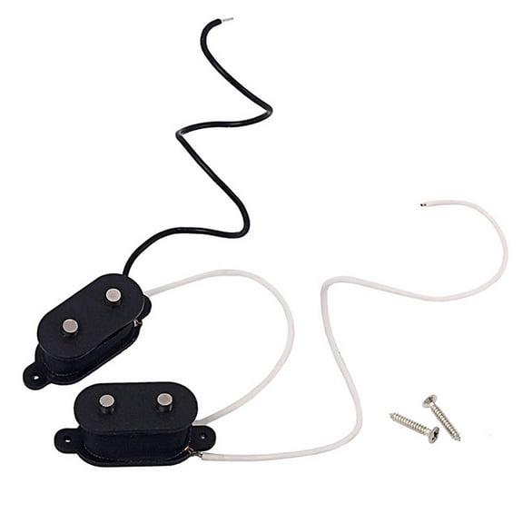 FONDOTIN Bass Pickup Set Black Plastic for Electric Bass Guitar Players Recording Studio Use