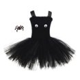 1 Set Halloween Girls Tutu Dress with Spider Hair Clip Baby Kids
