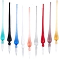 1 Set Handmade Glass Dip Pen Calligraphy Signature Pen Business Present ...