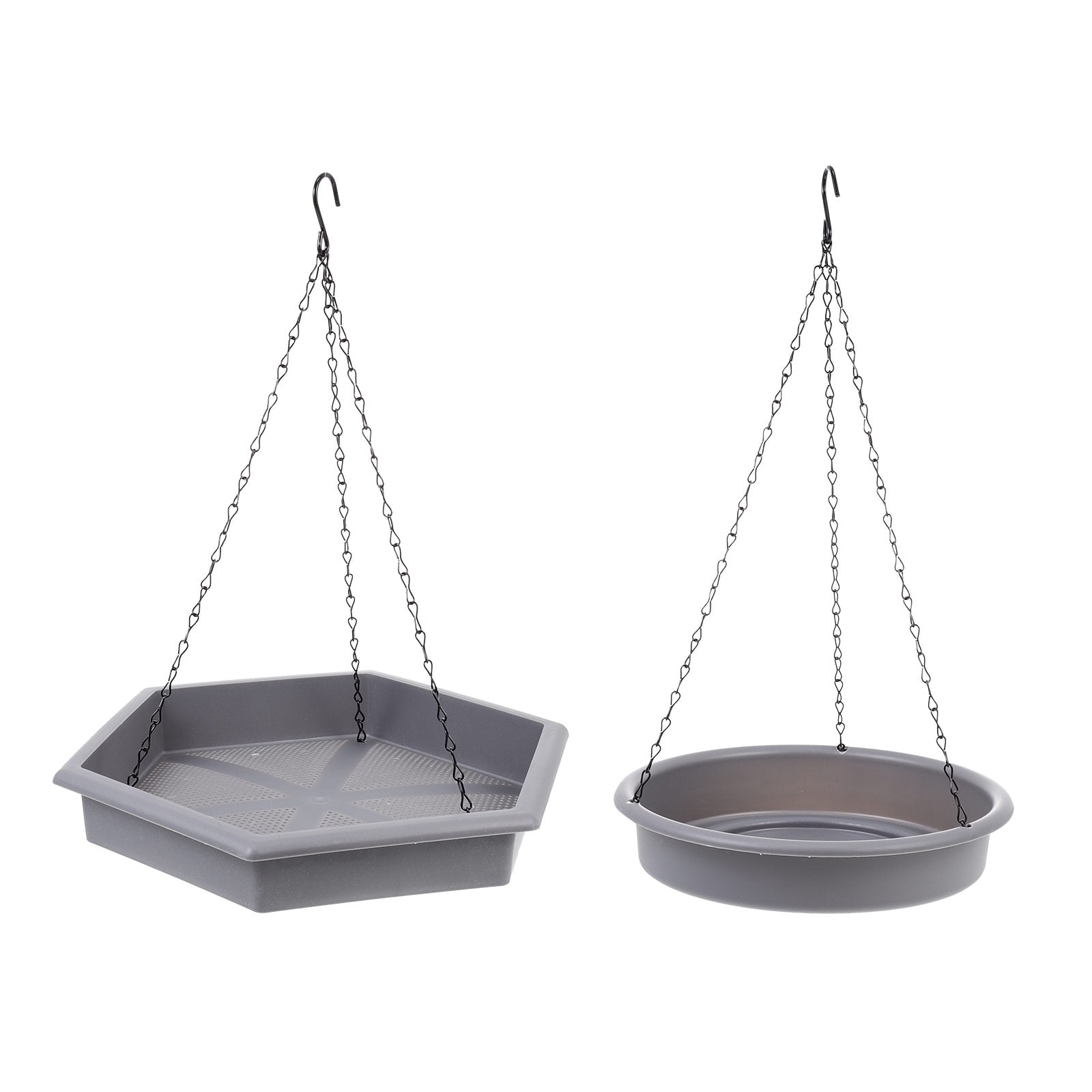 Guichaokj 1 Set Hanging Bird Feeder Trays Garden Wild Bird Feeding
