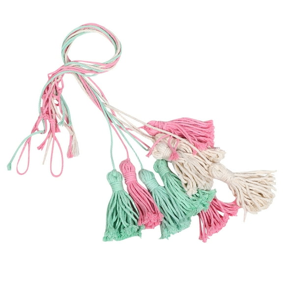 1 Set Hanging Photo Display Frame For Wall Picture String With Clips Macrame Picture Holder Teen Girl Room Boho Decor For Holiday Greeting Card Home Office Bedroom