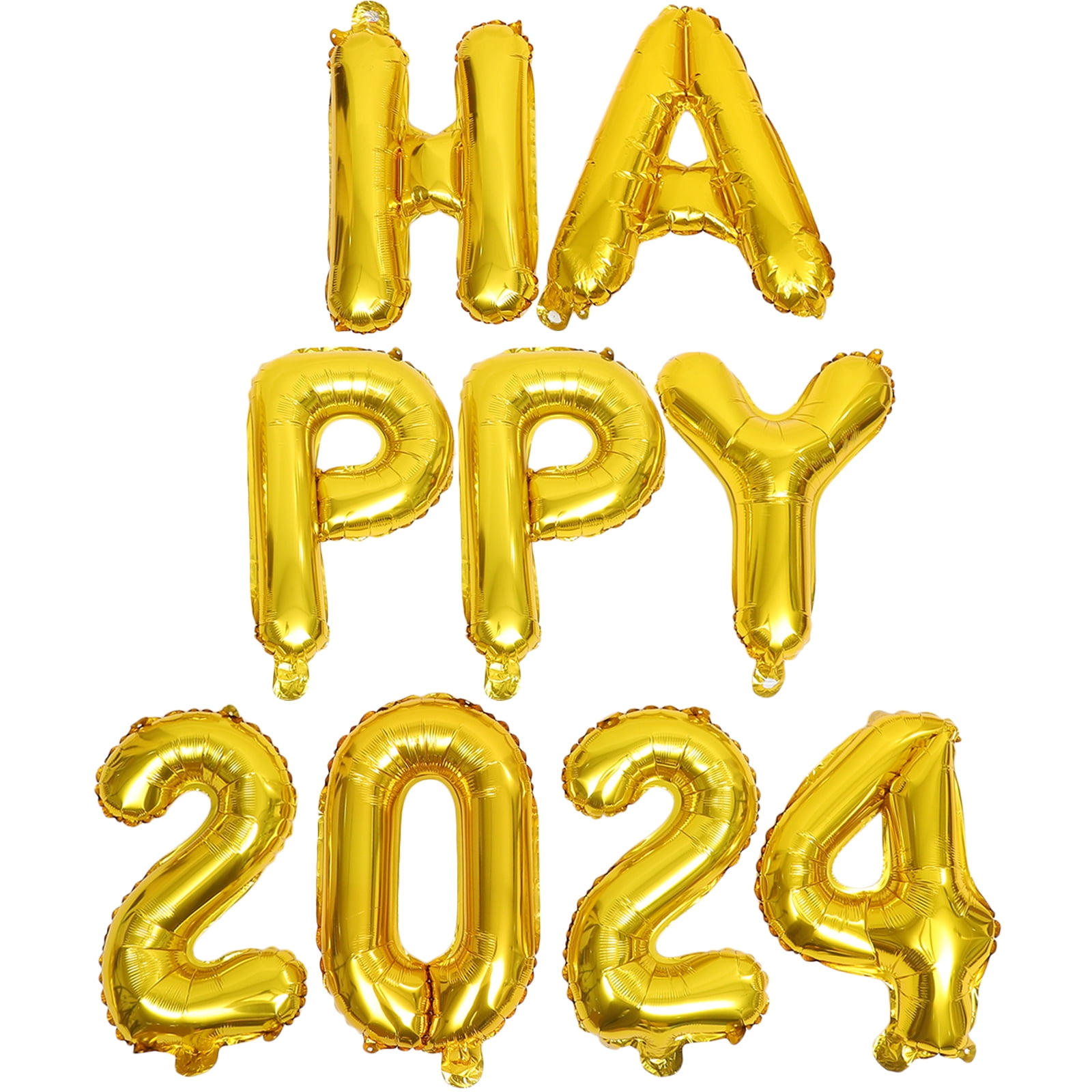 1 Set Happy New Year Decorations 2024 Balloons New Year Eve Party