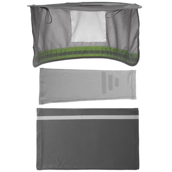BESTYASH 1 Set Sun Visor For Hard Hat Grey Polyester Outdoor Installations