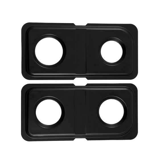 1 Set Heavy Duty Stove Drip Trays Set Heat Resistant Left Right Burners Pans Universally Compatibility Easy Installation