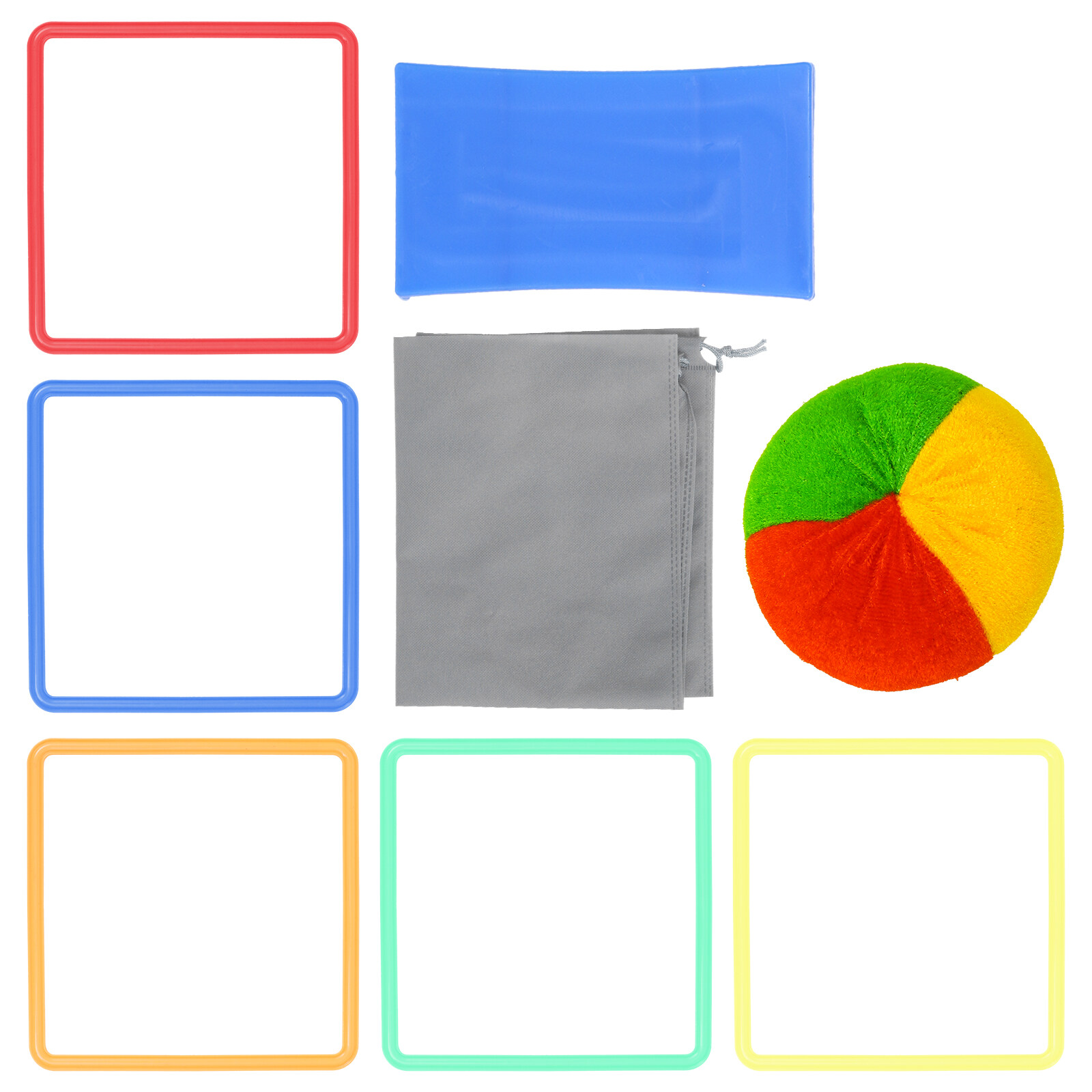 1 Set Hopscotch Outdoor Ring Game Teaching Aid Toy Fun Jumping Ring