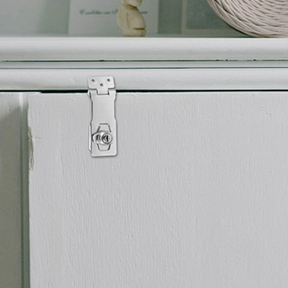1 Set Heavy Duty Household Cabinet Locks for Counters, File Cabinets, and Doors - Home Security Lock Replacements