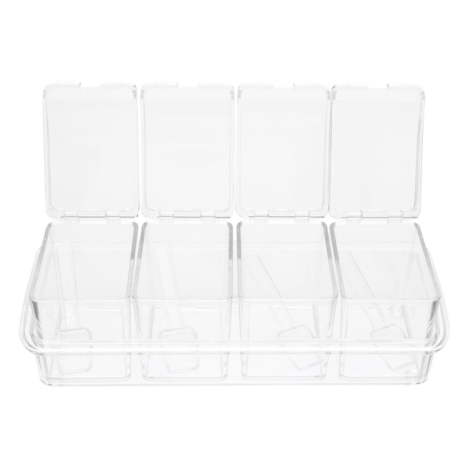 MERRYHAPY Merryhapy Transparent Acrylic Condiment Jars Set Kitchen ...