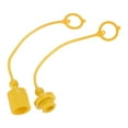 thumbnail image 1 of 1 Set Hydraulic Coupler Dust Cap 3/8 ISO-A with Retention Ring Yellow, 1 of 7