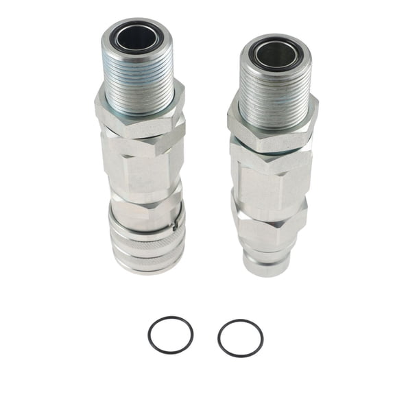 1 Set Hydraulic Quick-Connect Coupler Fit for John Deere 260 325 326D 328D 329D