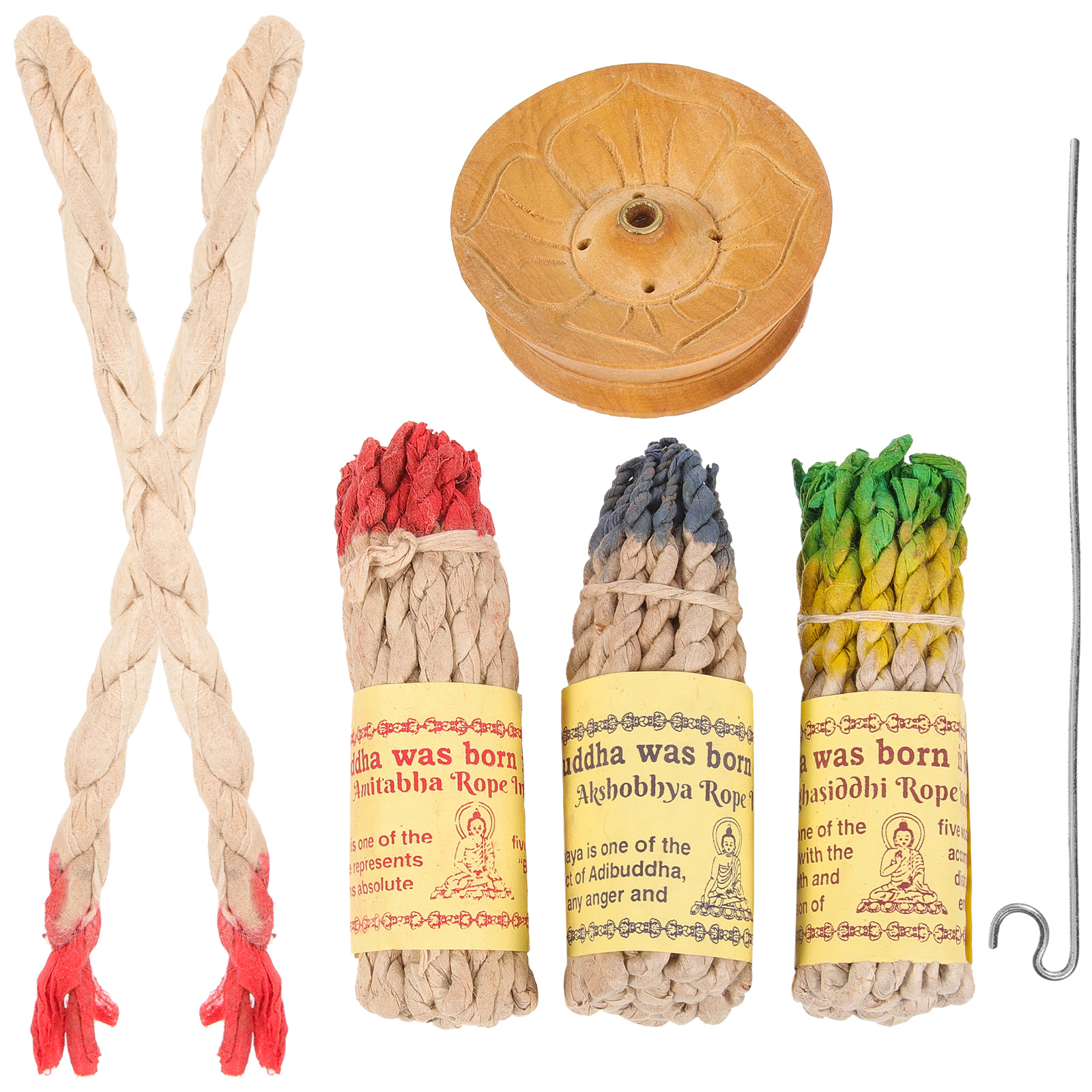 1 Set Incense Rope Burners Aroma Incense Rope Holder Incense Tray with