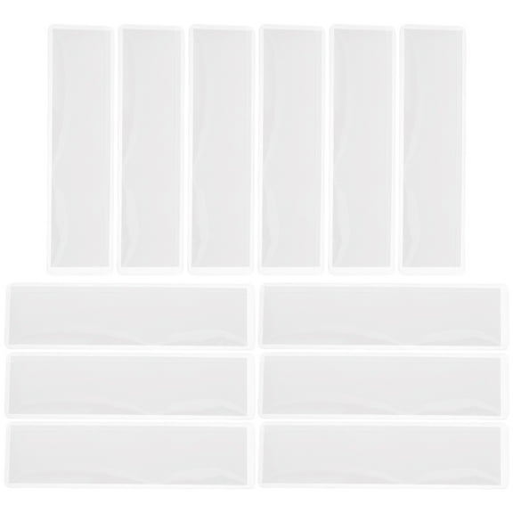 Raindrops Adhesive Index Card Pockets Transparent Label Holders for Home PVC 1 Set