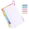 thumbnail image 1 of Hinespon 1 Set Index Cards with Rings Study Single Hole Punched Flashcards, 4.99 x 2.99 x 4.99 F, 1 of 6