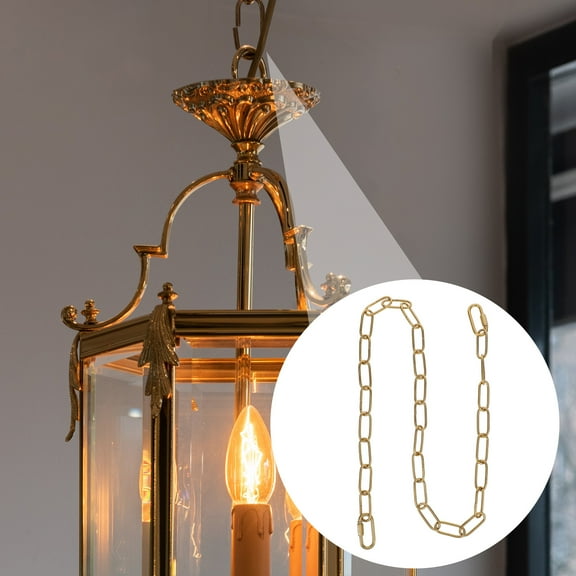 SEWCHICS Golden Iron Chandelier Hanging Chains Set Industrial Style Lighting Accessories for Home Decor