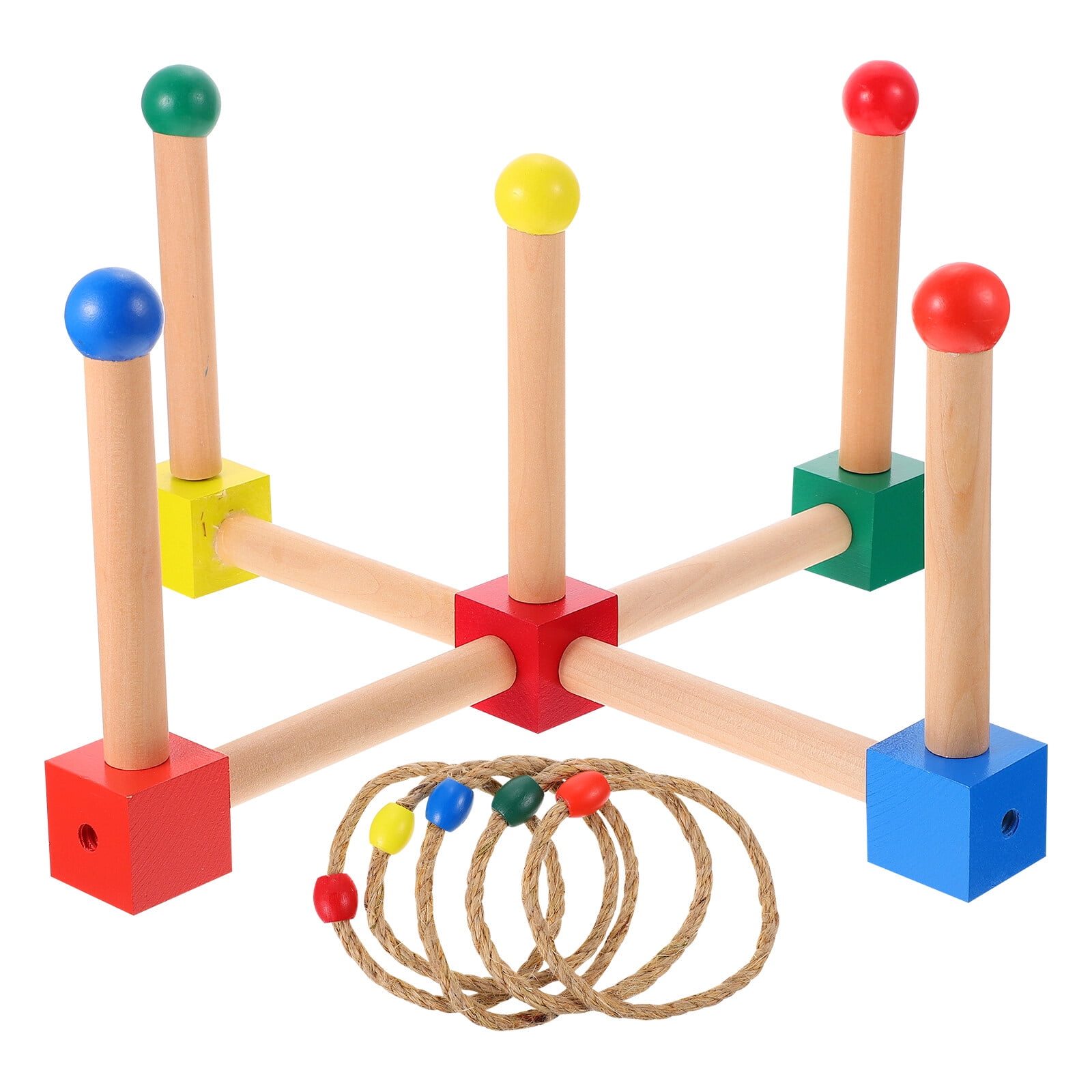 1 Set Interactive Ring Toss Game Toy Kids Ring Tossing Toy Outdoor