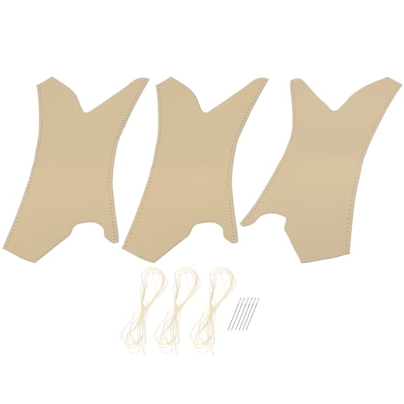 1 Set Interior Door Handles Strap Cover Hand Sewing Beige Left Right for BMW 3 Series 2006-2011 E90 Chassis