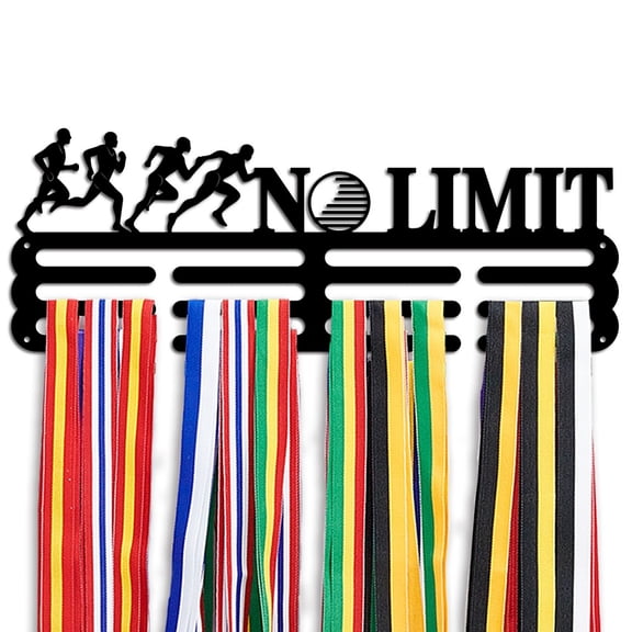 1 Set Iron Medal Hanger Holder Display Wall Rack with Screws Run 150x400mmDIY