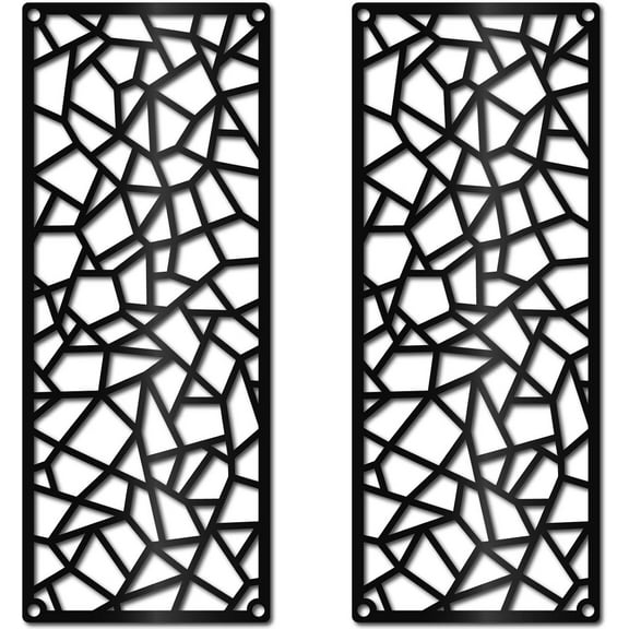 1 Set Iron Wall Signs Metal Art Wall Decoration for Living Room Home Office Garden Kitchen Hotel Balcony Mixed Shapes 100x250x1mm Hole: 5mm 2pcs/set