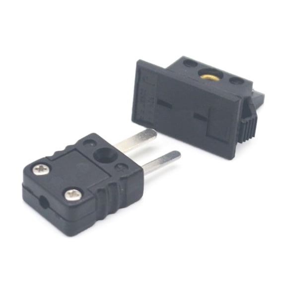 1 Set J Type Thermocouple Plug Adapter Circuits Male & Female Wire Connector Lightweight fittng for Industrial