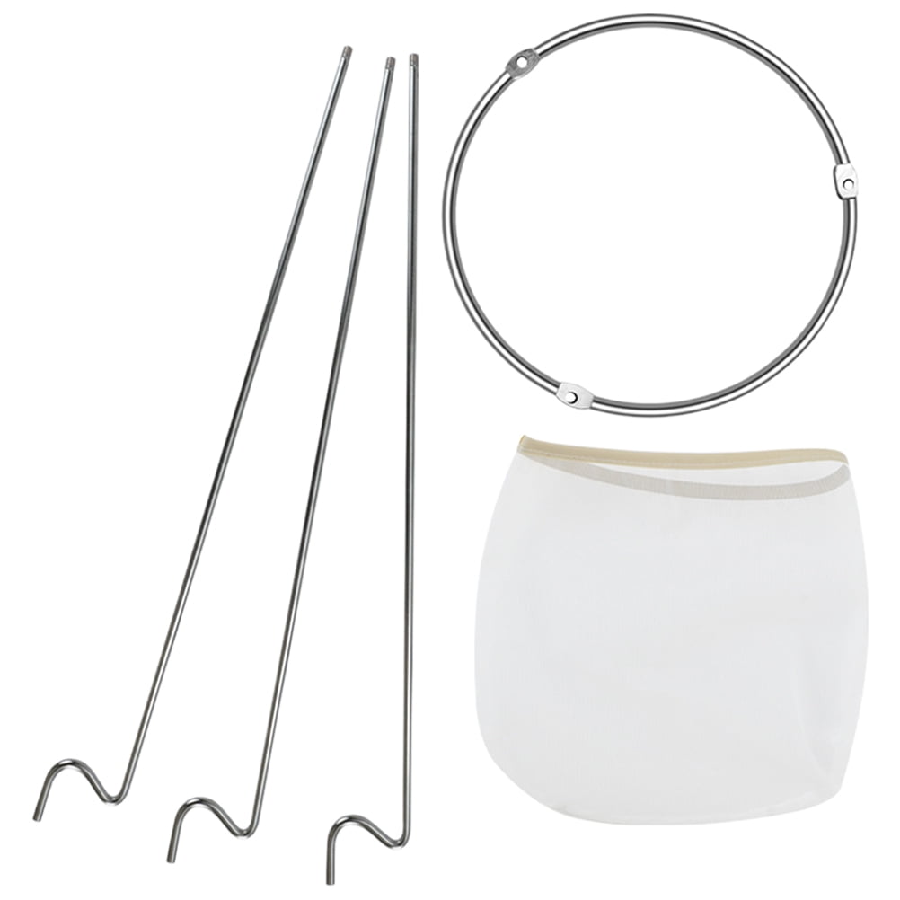 1 Set Juice Straining Bag Milk Tea Filter Bag with Stand for Coffee Tea