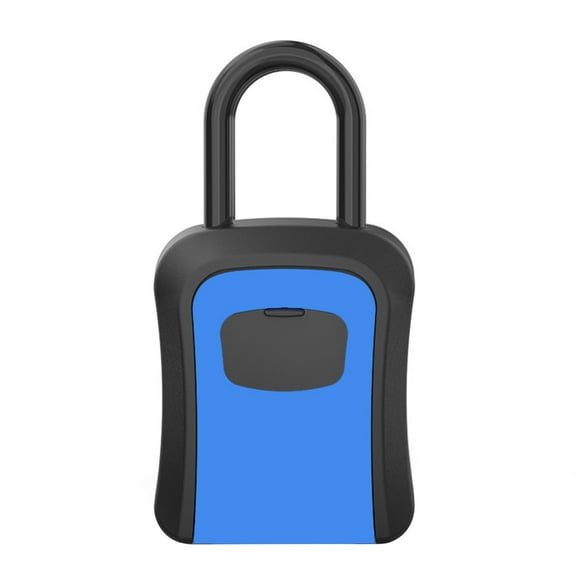 1 Set Key Box with Hanging Hook 4 Digit Password High Hardness Good Security Quick Reset Anti-theft Wall-Mounted Key Safe Combination Padlock for Home