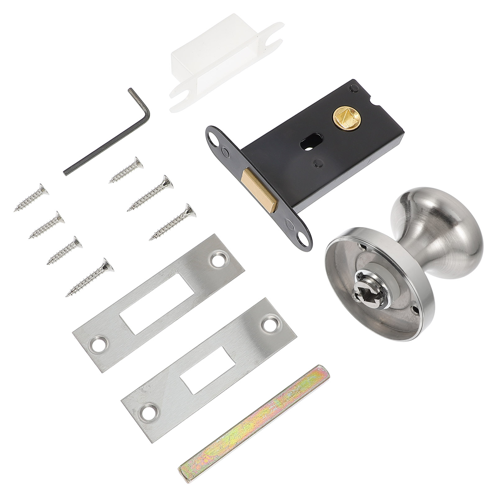 1 Set Keyless Rotating Door Latch Zinc Alloy Gate Door Privacy Catch