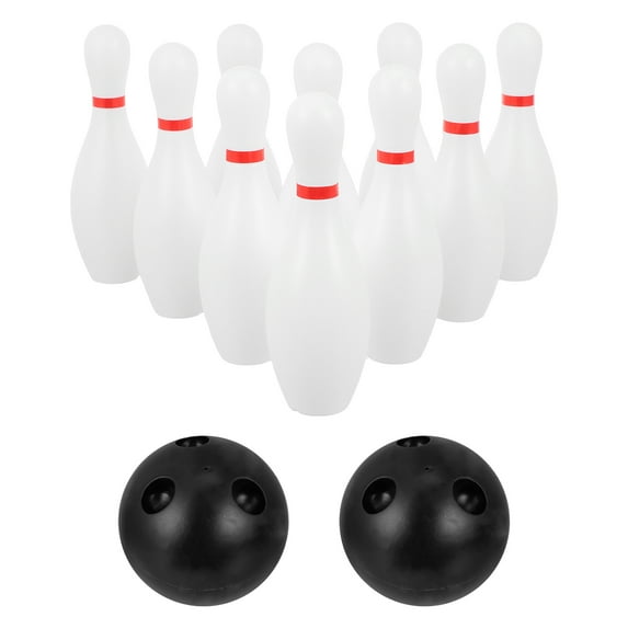 1 Set Kids Bowling Balls Plastic Bowling Toy Outdoor Indoor Bowling Sports Toy