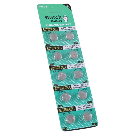 1 Set LR1130/AG10 Button Cell Batteries Stable Power Solution for Remote Toy Calculator Watches and Small Electronics